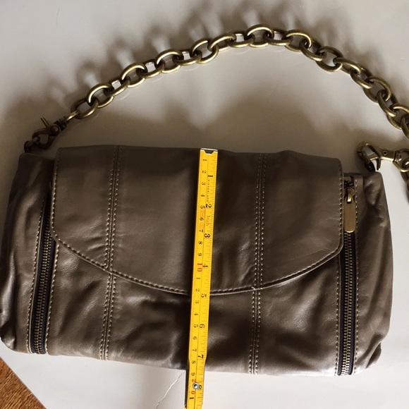 Hype grey leather chain strap shoulder bag- NWT - Picture 8 of 8